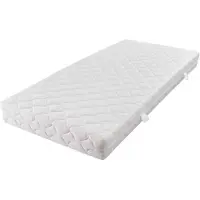 vidaXL Colchón con funda lavable, 200x140x17 cm, firmeza H3