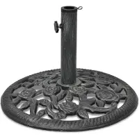 vidaXL Soporte para parasol de hierro fundido, , 12 kg, 48 cm