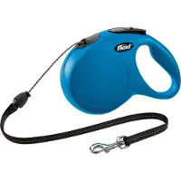 Flexi Correa Extensible Classic - Cord Leash - M - 8 metros - Azul