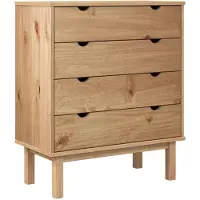 vidaXL Armario con cajones OTTA, 76,5 x 39,5 x 90 cm, madera maciza