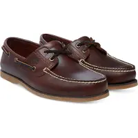 Timberland para hombre. TB0250772141 Náuticos de piel Clásicos marrón (46 W), Plano, Ninguno, Casual, outlet 2026.