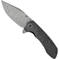 Kansept Knives Navaja Entity Framelock Damascus