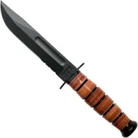 Ka-Bar Cuchillo Short USMS, hoja dentada