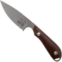 White River Knives M1 Natural Burlap Micarta cuchillo fijo, Kydex sheath