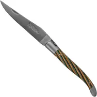 Laguiole En Aubrac Samba Brown L0212SAMIF madera de samba marrón, mate, 12 cm