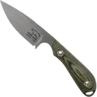 White River Knives M1 Caper Black &amp; OD Linen Micarta cuchillo fijo, funda kydex
