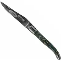 Laguiole En Aubrac Blue Poplar Burl L0212LBPIFSJ1 madera de álamo, pulida, navaja laguiole, 12 cm