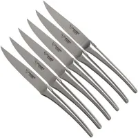 Laguiole En Aubrac Monobloc 6MC99XXI Juego de cuchillos para carne de 6 piezas