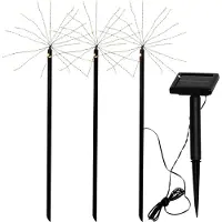 Star Trading Lámpara LED solar Firework, set con picas tierra