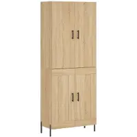 vidaXL Mueble alto Sonoma, 69,5 x 34 x 180 cm, material de madera