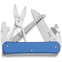 FOX Vulpis 5-Tools VP130-SF5SB, N690Co, Aluminium Sky Blue, navaja suiza