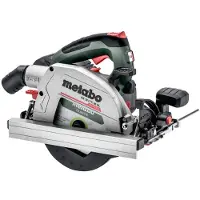 Metabo Sierra circular a batería KS 18 LTX 66 BL de 18 V y 165 mm (611866810) + 2 baterías de 8,0 Ah + cargador + metaBOX