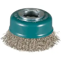 Makita Cepillo de alambre : ideal para eliminar pintura, óxido y rebabas de soldadura