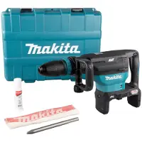Makita Martillo perforador con batería HM002GZ03 XGT, SDS-max, 80 voltios (2x40V), martillo cincelador