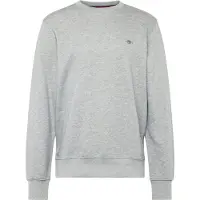Gant para hombre. 2006065 Sudadera Shield de cuello redondo gris (XXL), Casual, Algodón, Manga larga, outlet 2026.