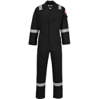 Portwest FR50: Mono de trabajo ignífugo y antistático, 350 g, color blanco, talla XXL