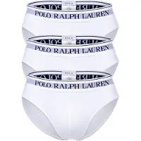 Ralph Lauren para hombre. 714835884001 Pack de 3 slips Classic blanco (XXL), Homewear, Algodón, outlet 2026.