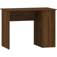 vidaXL Escritorio marrón con aspecto de roble, 100x55x75 cm, fabricado en material de madera