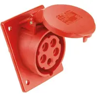 Pce 425-6, caja de conexión inclinada, 32A, 5 polos, 6 horas, grado de protección IP44/54
