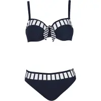 Sunflair Bikini navy / blanco