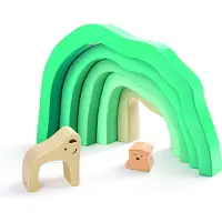 Hape Oso Polar Ártico Apilando Bloques