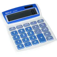 Ibico Calculadora 208X banco/azul