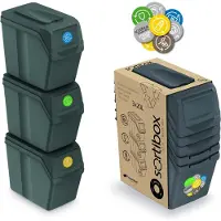 Prosperplast Contenedores De Reciclaje 60l 3 Unidades