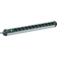 Bachmann Conector Steckdl, aluminio, 12 vías, ángulo de 45°, con interruptor
