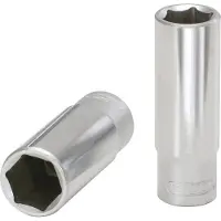 Ks Tools 917.1249-E, Llave de vaso, 1/2", métrica, 1 cabeza, 19 mm, acero cromo vanadio