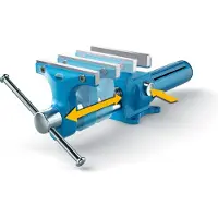Heuer - Brockhaus Tornillo de Banco Compacto de 120 mm