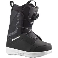 Salomon Snowboard - Botas de snowboard niños - Project Boa Black/Black/White - Talla Infantil 19.5 - Negro
