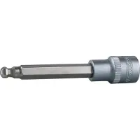 Ks Tools Adaptador de broca de 1/2" con cabeza esférica, tipo hexagonal interior, largo, de 6 mm