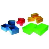 Hünersdorff 624200, Caja de almacenamiento, Amarilla, Rectangular, Poliestireno, Color sólido, 54 mm