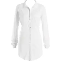Hanro Camiseta de noche ' Cotton Deluxe 90cm ' blanco