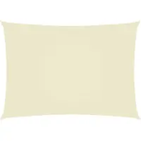 vidaXL Vela de sol, tejido Oxford, rectangular, 3,5 x 5 metros, color crema