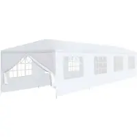 vidaXL Tienda de jardín, 3x12 metros, blanca