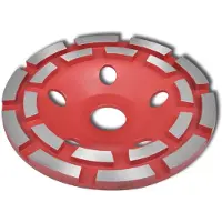 vidaXL Plato de lijado con diamantes, para pulidora de hormigón, 180 mm