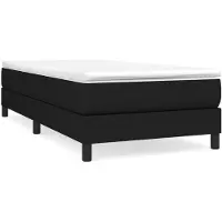 vidaXL Cama con somier y colchón , color , 90x200 cm, tapizada en tela