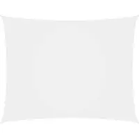 vidaXL Vela de sol rectangular, fabricada en tejido Oxford, de 2,5 x 4,5 metros, color blanco