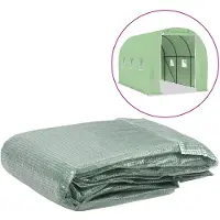 vidaXL : Cubierta de repuesto para invernadero (6,86 m²), 200x343x200 cm, color verde