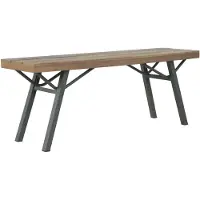 vidaXL : Banco de jardín de 120 cm, fabricado en madera de acacia maciza