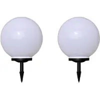 vidaXL Juego de 2 faroles LED de 40 cm con estaca para jardín