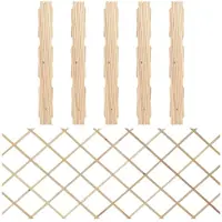 vidaXL Vallas de madera maciza de abeto, lote de 5 unidades, 180x80 cm