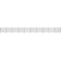 vidaXL Valla de alambre galvanizada, color antracita, 1,4 x 25 metros