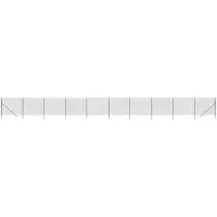vidaXL Valla de alambre galvanizada, color antracita, 1,6 x 25 metros