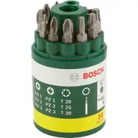 Bosch Accesorios Juego De Puntas Para Destornillador Ph 1/2/3 Pz 1/2/3 T 20/25/30 10 Unidades