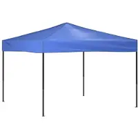 vidaXL Tienda de campaña plegable para fiestas, color azul, 3x3 metros