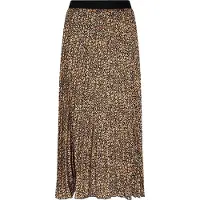 Esqualo Skirt Plisse Untamed Spirit Print Talla: 36 | Faldas Midi Outlet | Mujer