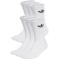 Adidas Calcetines Trefoil Cushion Crew Socks 6 Pairs mujer - Blanco - S