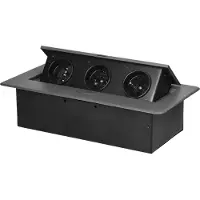 ORNO OR-GM-9032/GR: Enchufe empotrable, triple, color grafito